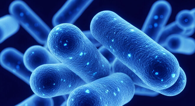 Microscopic Bacteria Cells Science  Health Background