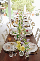 wedding table setting