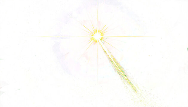 Representaci&oacute;n intensa de una estrella fugaz o un cuerpo celeste extremadamente brillante, en alusi&oacute;n a la Estrella de Bel&eacute;n. PNG