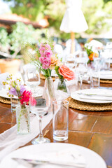 wedding table setting
