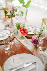 wedding table setting