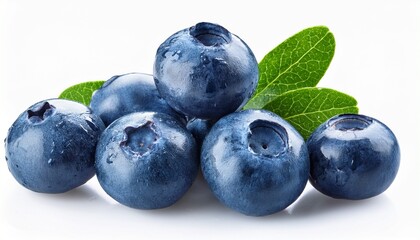 Fototapeta premium Blueberry Isolated On White Background