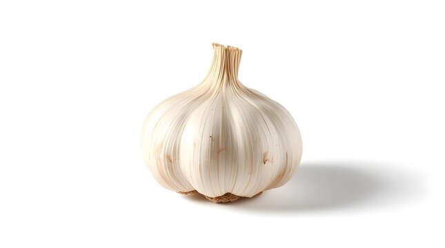 Garlic isolated on white, garlic isolated on white background