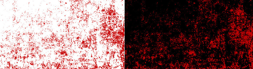 PNG image of Red grunge texture overlay. Abstract blood splatter or paint scratch. Distressed horror background. Isolated transparent PNG.