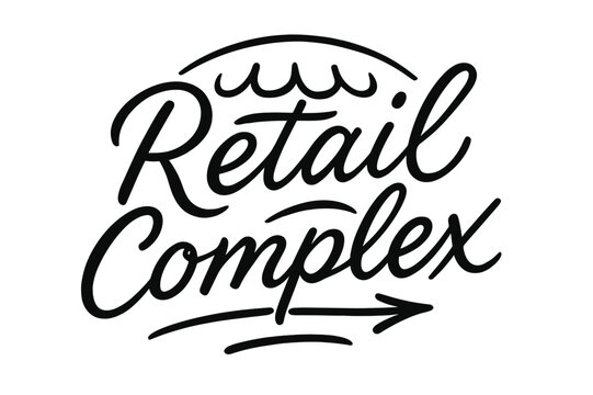 Retail Complex Script. Retail Complex ? brush script hand-lettering with fluid semi-cursive strokes, thin connectors, fast brush accents;