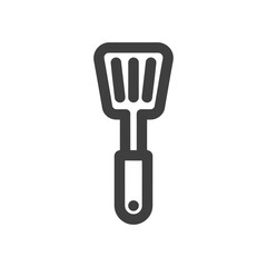 Spatula Icon on White Background Vector Art Illustration on white background.