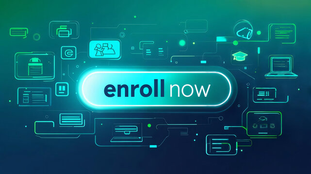 Enroll Now Button – Modern Call to Action Design