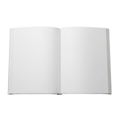 Blank book isolated on transparent background