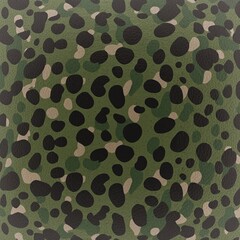 Naklejka premium Unique camouflage pattern showcasing shades of green and brown on a textured surface