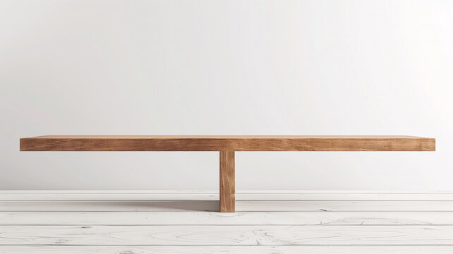 Mesa minimalista de madera