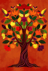 Intricate mosaic tile patterns in vibrant blue yellow and red creating a stunning decorative background for interior design projects