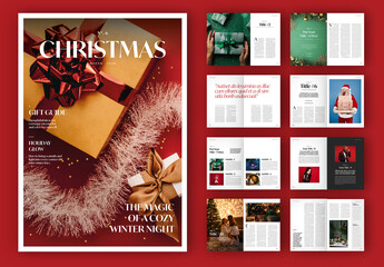 Christmas Magazine Layout