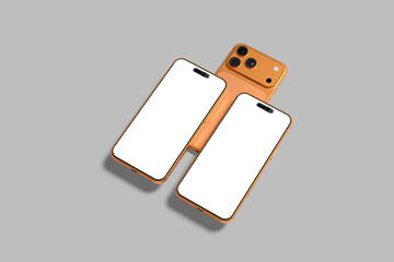 Modern Smartphone Blank Mockup Template