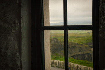 Fototapeta premium Window View of the Cliffs of Moher