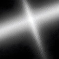 Shiny Black Metallic Texture with Bright Center Highlight