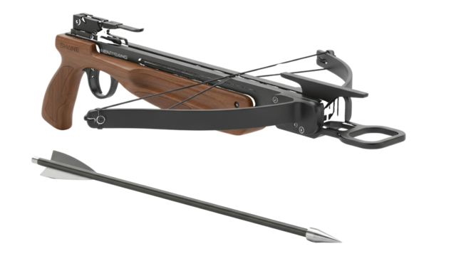 Compact Crossbow with Arrow 6fe1c205 isolated on a transparent background