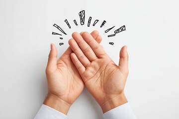 Hands clapping in celebration