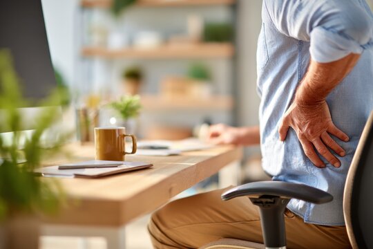 Cozy home office with plants and coffee