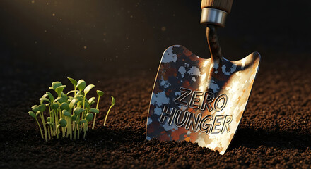 Sprout hope, end hunger with garden tools and soil