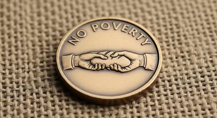Symbol of hope and shared resources ending poverty