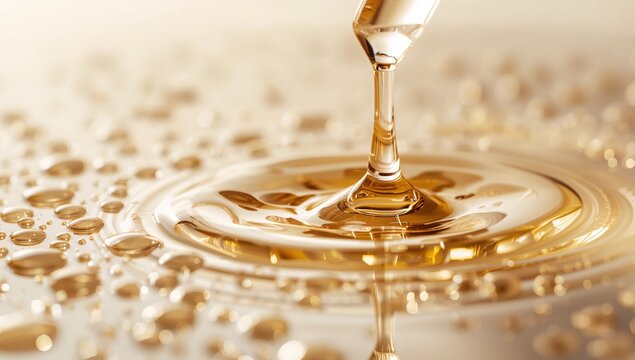 Golden Fluid Dynamics, Droplet Interaction and Reflections on a Surface, Abstract.