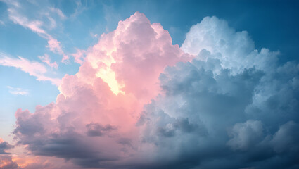 Pink Sunset Cloudscape