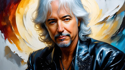 Artistic Portrait of a Male Musician