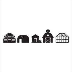 house building vector icon template