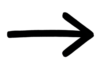 black arrow pointing right on white background, symbol of direction, guidance, and forward