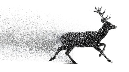 Obraz premium silhouette of a deer