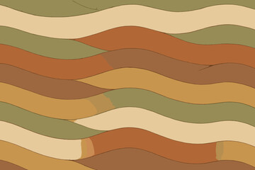 Forming fabric continuous vector earthy pattern stripes across surface repetition illustration smooth