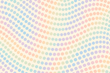 Rhythmic illustration dotchain flowing artistry aligned repeating geometry motion circles vector subtle