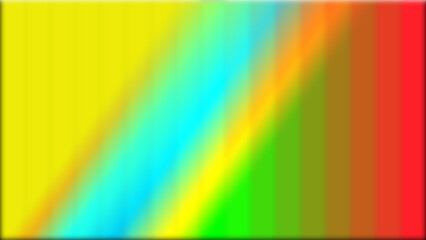A vibrant abstract background with diagonal stripes of yellow, blue, green, orange, and red.
