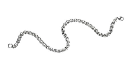 Elegant sterling silver chunky link bracelet with secure clasp, perfect for adding a touch of modern luxury to any outfit