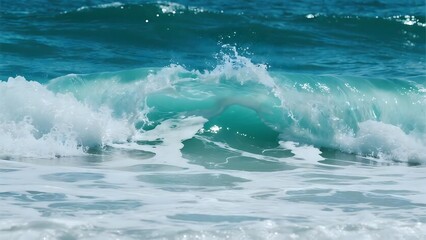 Seamless abstract blue-white ocean foam texture. Suitable for design backgrounds, spa, and natural relaxation content