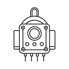 Sensor Outline Vector Design
