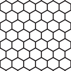 hexagon honeycomb tessellation seamless vector background pattern