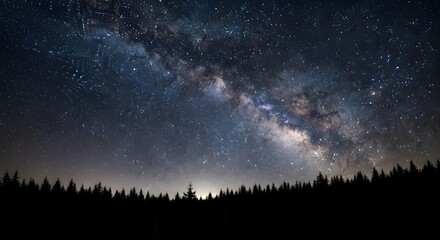 Fototapeta premium night sky with clouds