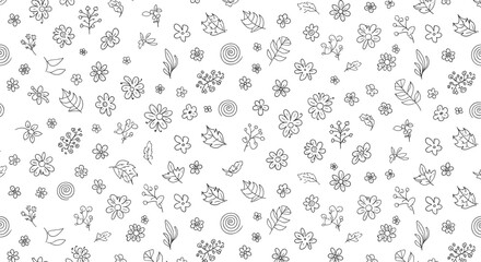 Minimal Doodle Seamless Pattern