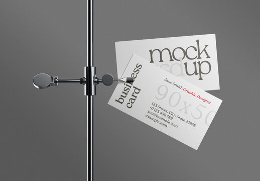 Professional Business Card Mockup for Branding and Identity Design