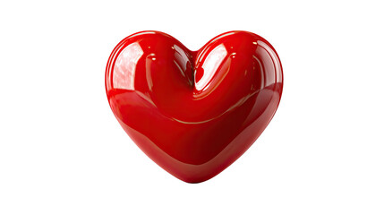 Eternal Heart: A vibrant red heart, a universal symbol of love and affection, shines with a polished surface, capturing the essence of romance, passion, and Valentine's Day.