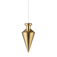 Elegant brass plumb bob with sleek design and accurate alignment capabilities