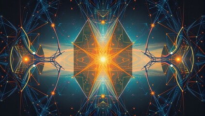 Symmetrical Cosmic Energy Burst
