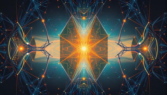 Symmetrical Cosmic Energy Burst