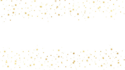 Golden abstract sparkle particle on transparent background