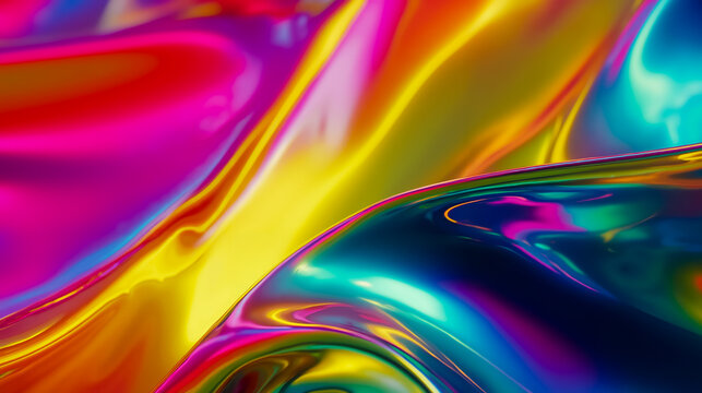 Colorful abstract vibrant fluid wavy rainbow psychedelic artistic digital art surreal swirling dynamic flowing vivid creative visual effects