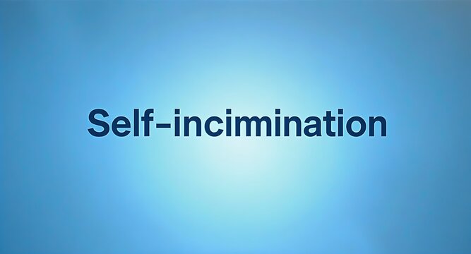 Understanding the complex concept of self-incrimination for legal and ethical discussions.