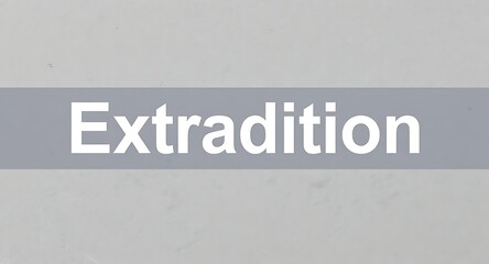 Fototapeta premium Understand the complexities of extradition with clear legal text for international justice discussions
