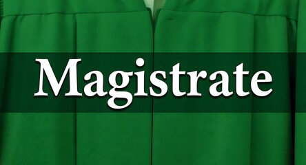 Professional Magistrate title graphic for legal and justice related content