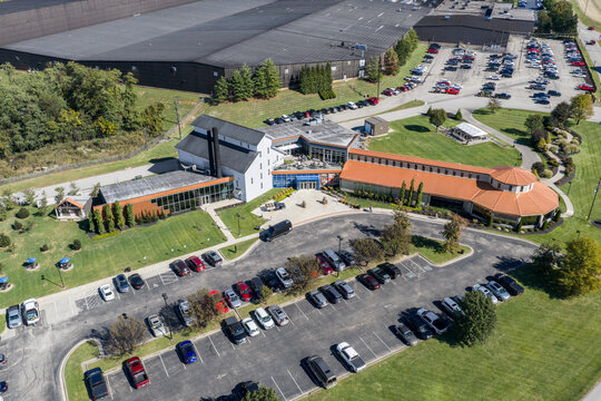 Bardstown, KY, USA - October 21, 2025: The Heaven Hill Distillery is located in Bardstown with a bourbon experience, history and museum, and restaurant for guests to enjoy.